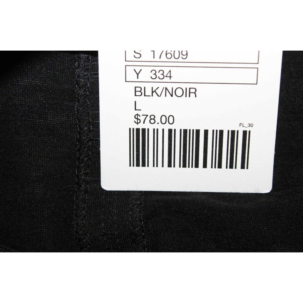 Dolan $78 Sz L Black Mixed Lace Velvet Polyester Blend Top - Picture 8 of 9